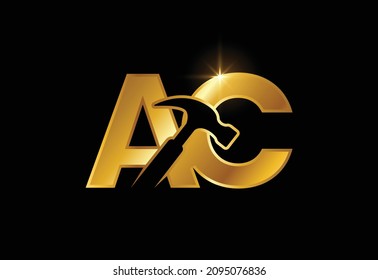 Initial Letter A C Logo Design Vector Template. Graphic Alphabet Symbol For Corporate Business Identity