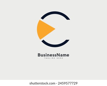 initial letter C logo design