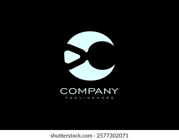 Initial Letter C Logo Design Vector Element