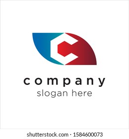 initial letter C logo icon deisgn template elements - vector sign. Business card templates.