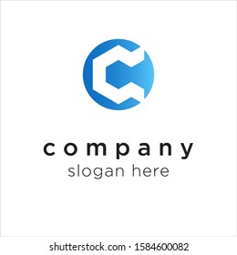 initial letter C logo icon deisgn template elements - vector sign. Business card templates.