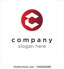 initial letter C logo icon deisgn template elements - vector sign. Business card templates.