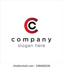 initial letter C logo icon deisgn template elements - vector sign. Business card templates.