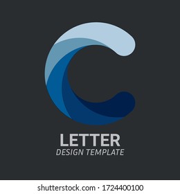 Initial Letter C Logo icon concept. Creative Minimal Alphabet emblem design template. Graphic Symbol for Corporate Business Identity.Creative Vector graphic element.