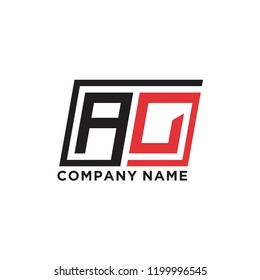 Initial letter A C logo template vector