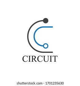 Initial letter C Letter Logo Template vector icon illustration