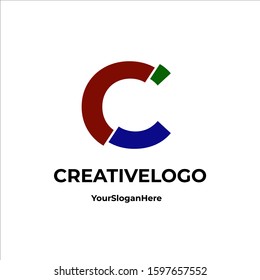 Initial letter C logo vector design template