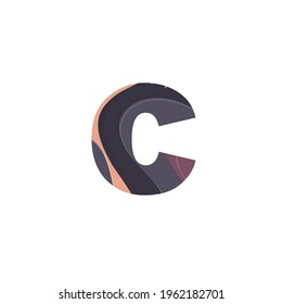 Initial letter C logo vector design template