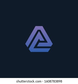 Initial letter A C minimalist art logo. creative minimal logo icon design  with letter A C. elegant Logo template vector creative business. - VECTOR
