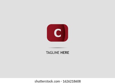 Initial Letter C with Modern Abstract design template monogram. vector illustration