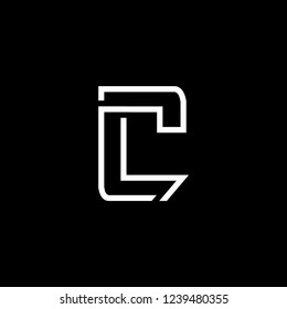 Initial letter C mono line logo design inspiration vector 