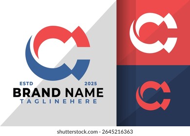 Initial Letter C Monogram Logo Icon Vector Design Illustration