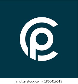 initial letter c p logo