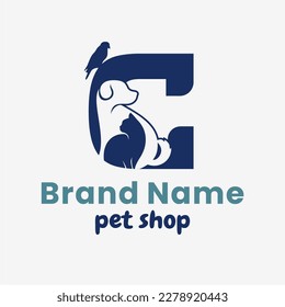 Initial Letter C Pets Logo Design