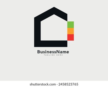 Initial letter C real estate business logo