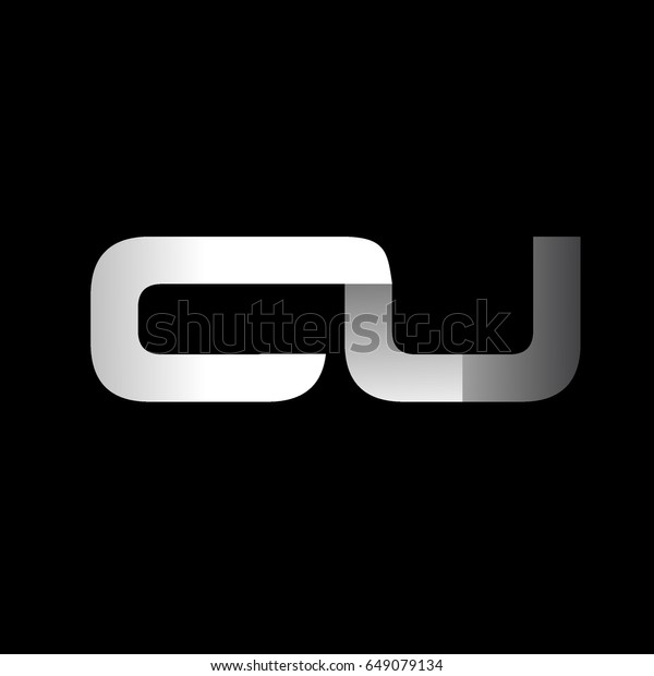 Initial Letter C U Uppercase Modern Stock Vector (Royalty Free ...