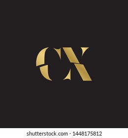 Initial letter c  uppercase modern logo design template elements. Gold letter Isolated on black  background. Suitable for business, consulting group company.
