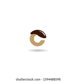 initial letter C waffle logo vector illustration design