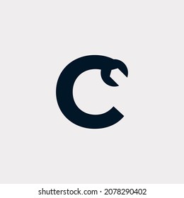 Initial Letter C Wrench Logo Design Inspiration