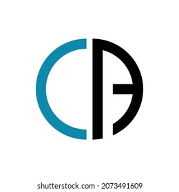 initial letter CA circle logo design vector