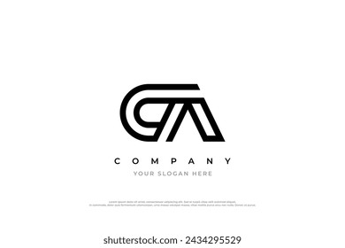 Initial Letter CA Logo Design