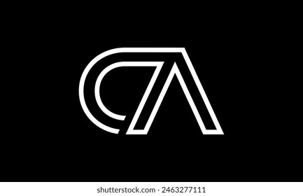 Initial Letter CA Logo Design. CA Logo Design. Creative And Modern CA logo.