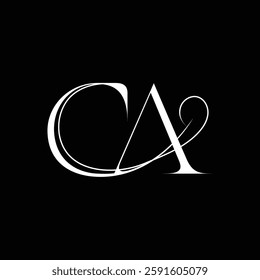 Initial letter CA logo design