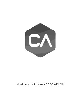 Initial Letter CA Logo Template Design