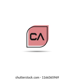 Initial Letter CA Logo Template Design