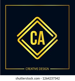 Initial Letter CA Logo Template Design