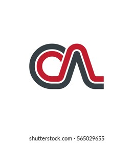Initial Letter CA OA Linked Design Logo