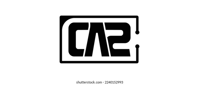 Initial Letter CA2, CAZ, CAS Logo Design Creative Modern Symbol Icon
