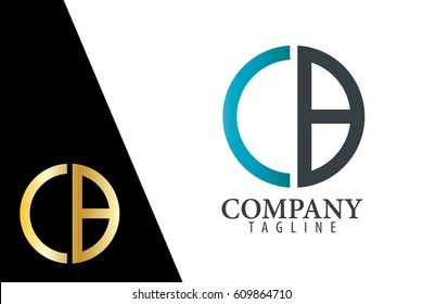 Initial Letter CB With Linked Circle Logo
