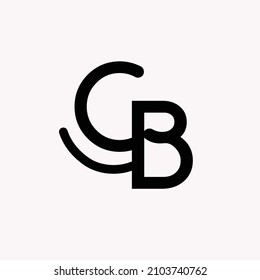 Initial letter CB logo design