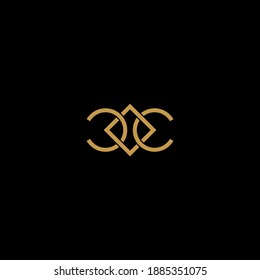 initial letter CC or C minimal concept logo design vector illustration