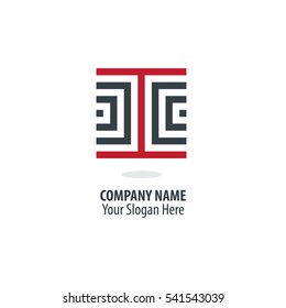 Initial Letter CC CIC Maze Concept Design Logo