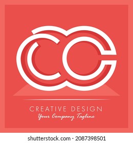 Initial letter CC Logo Design