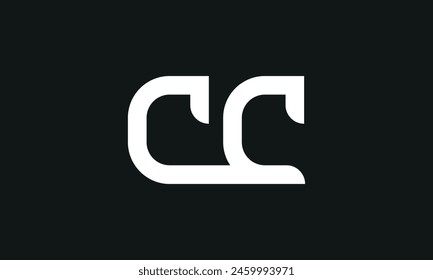Letra inicial CC Logo Design. Diseño de Logo CC. Logo CC creativo y moderno.