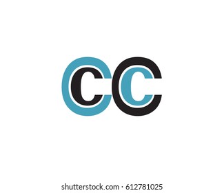 Initial Letter CC logo design template element