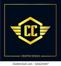 Initial Letter CC Logo Template Design