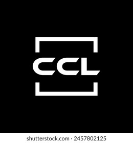 Initial letter CCL logo design. CCL logo design inside square.