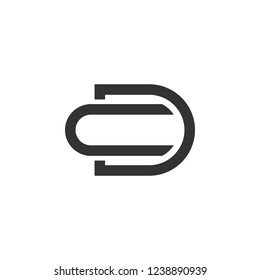 Initial Letter CD or DC Logo Template Design