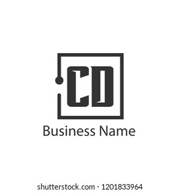 Initial Letter CD Logo Template Design