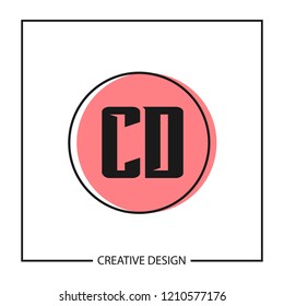 Initial Letter CD Logo Template Design