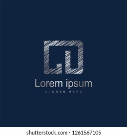 Initial Letter CD logo Template Vector Design