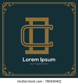 Initial letter CD logotype company name. Vector for company name.