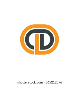 Initial Letter CD OD Linked Design Logo