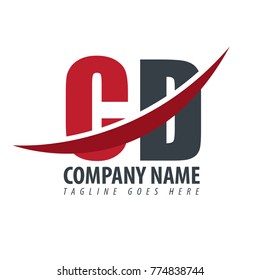 Initial Letter CD Overlapping Logo