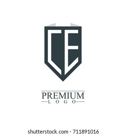 Initial Letter CE Company Design Logo Template