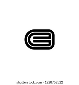Initial Letter CE Design Logo. Unique and Simple Logo